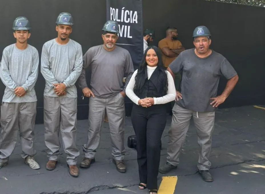 Equipe da Construtora Premium em evento da Polícia Civil de Goiás