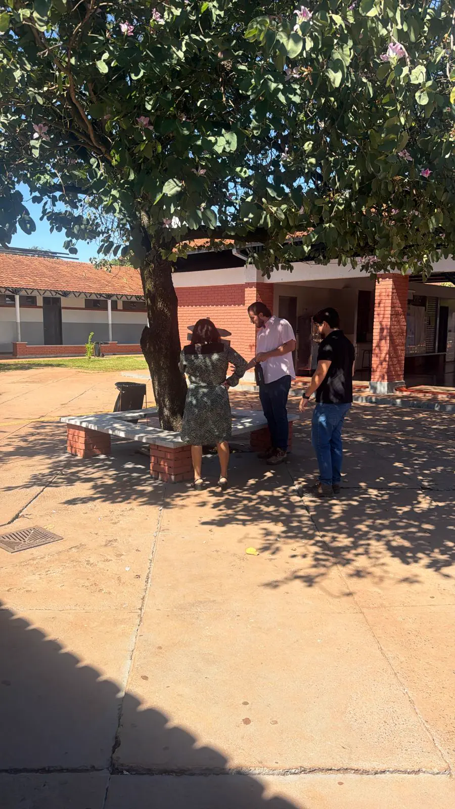 Vistoria técnica em escola pública da SEDUC em Goiás para obra de reforma